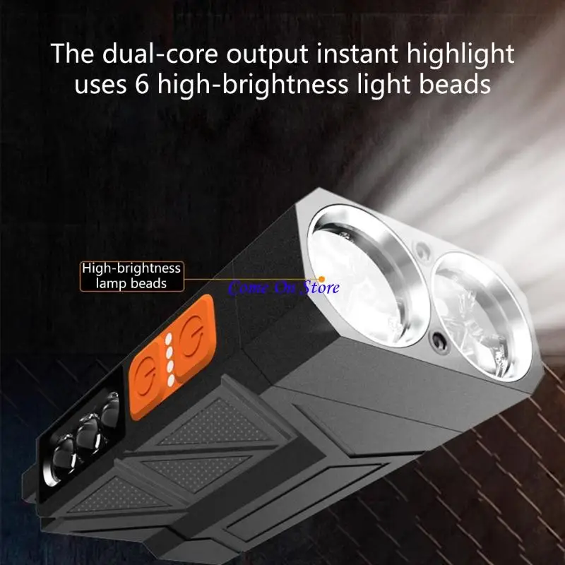 

M6CF Магнитный светодиодный фонарик Перезаряжаемый свет, подходящий для рыбалки и бега