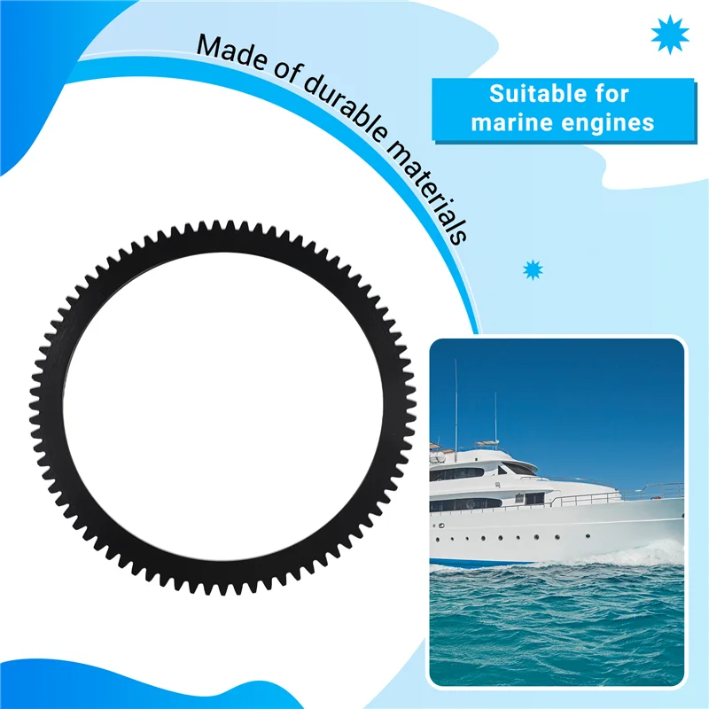 

AB16-66M-85550 66M-85550-10 Flywheel Crown Gear Ring For Boat Engine 4 Stroke F15 F20 For Parsun PAF15-07070100W