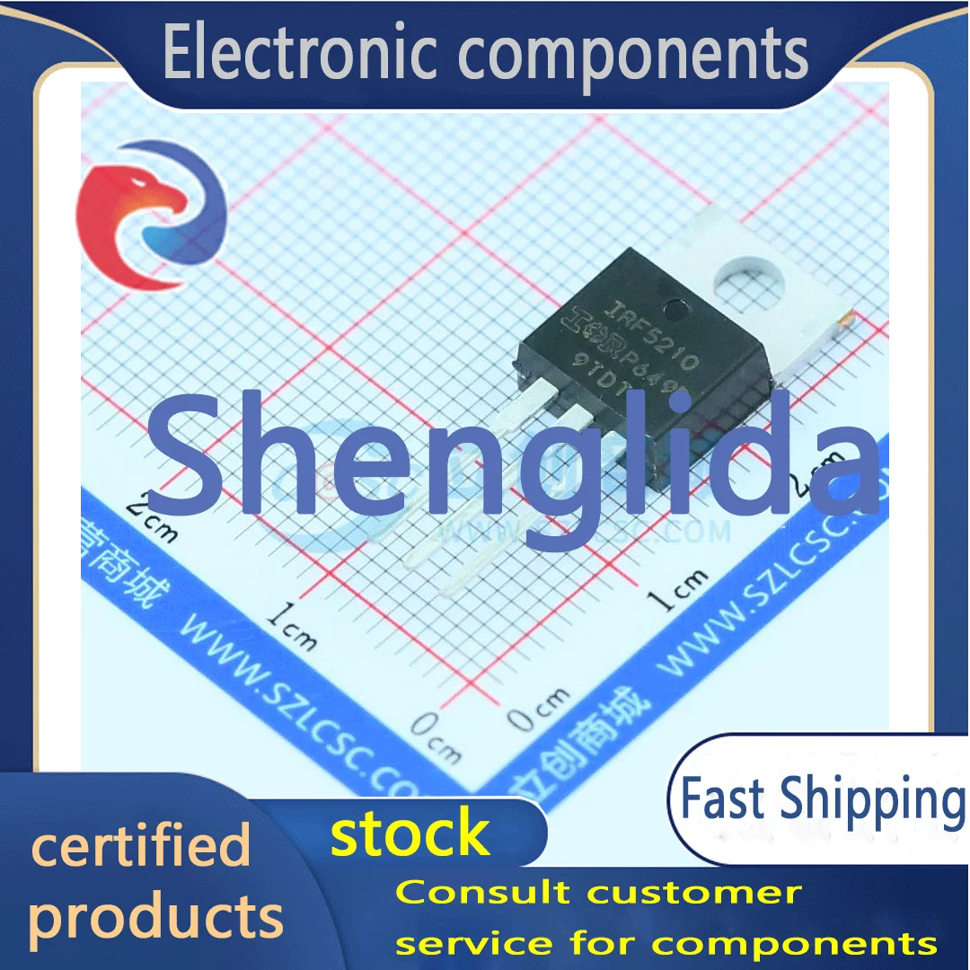 

IRF5210PBF package TO-220 (TO-220-3) field effect transistor (MOSFET) brand new off the shelf 1PCS