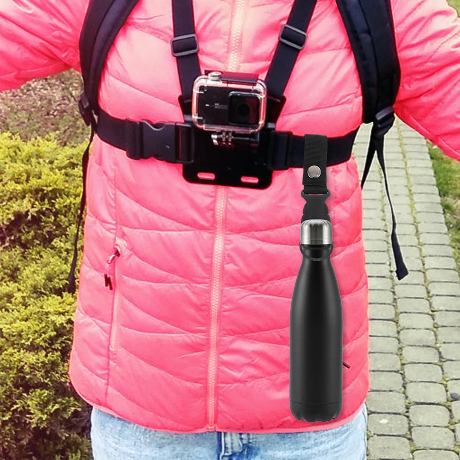 

6pcs Water Bottle Buckle Portable Nylon Carabiner Clips For Keys Camping Gear Outdoor Sports Hanging Carrier Accessory