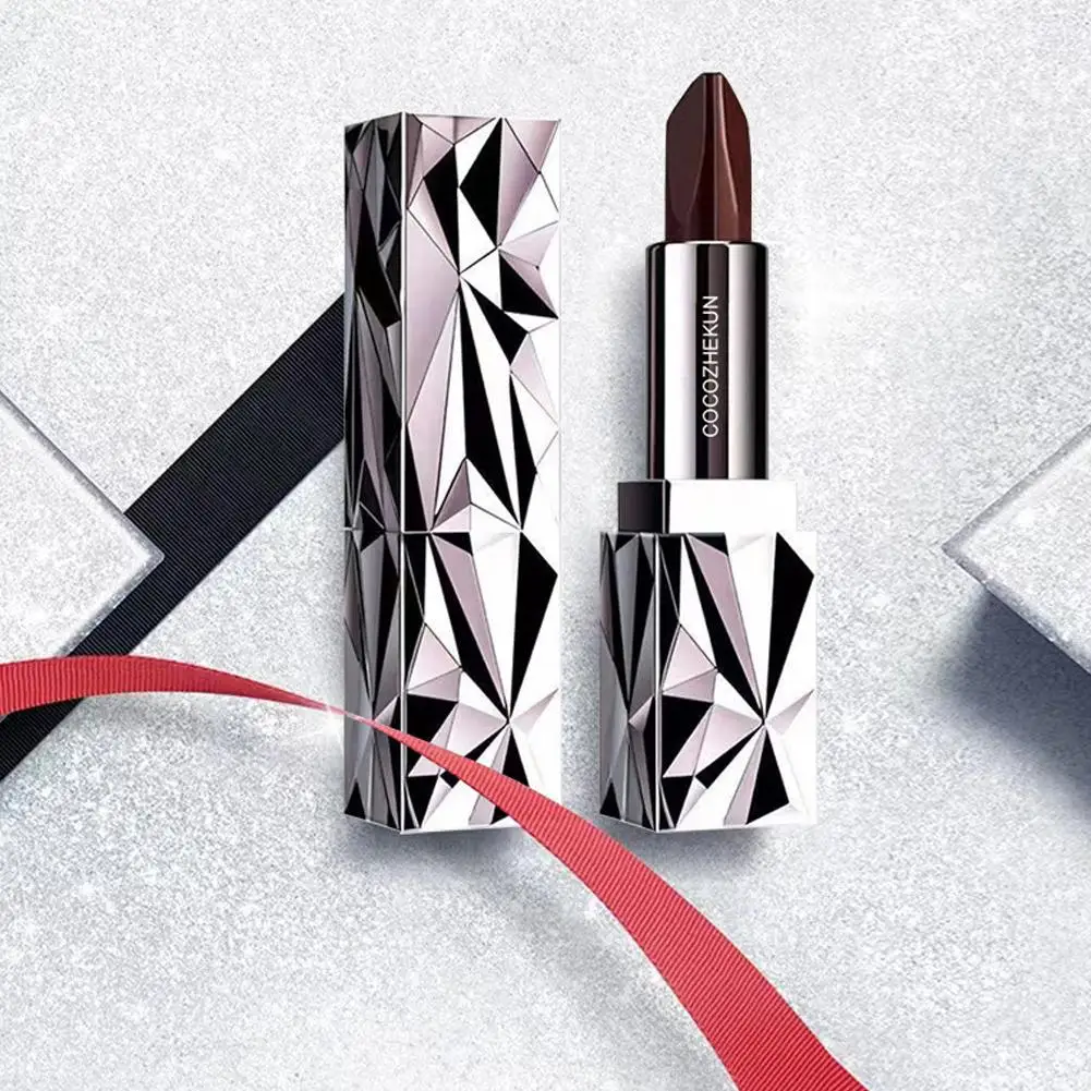 Rossetto vegano opaco in velluto idratante antiaderente impermeabile compatto a lunga durata portatile a tutto tondo mostra la tua bellezza