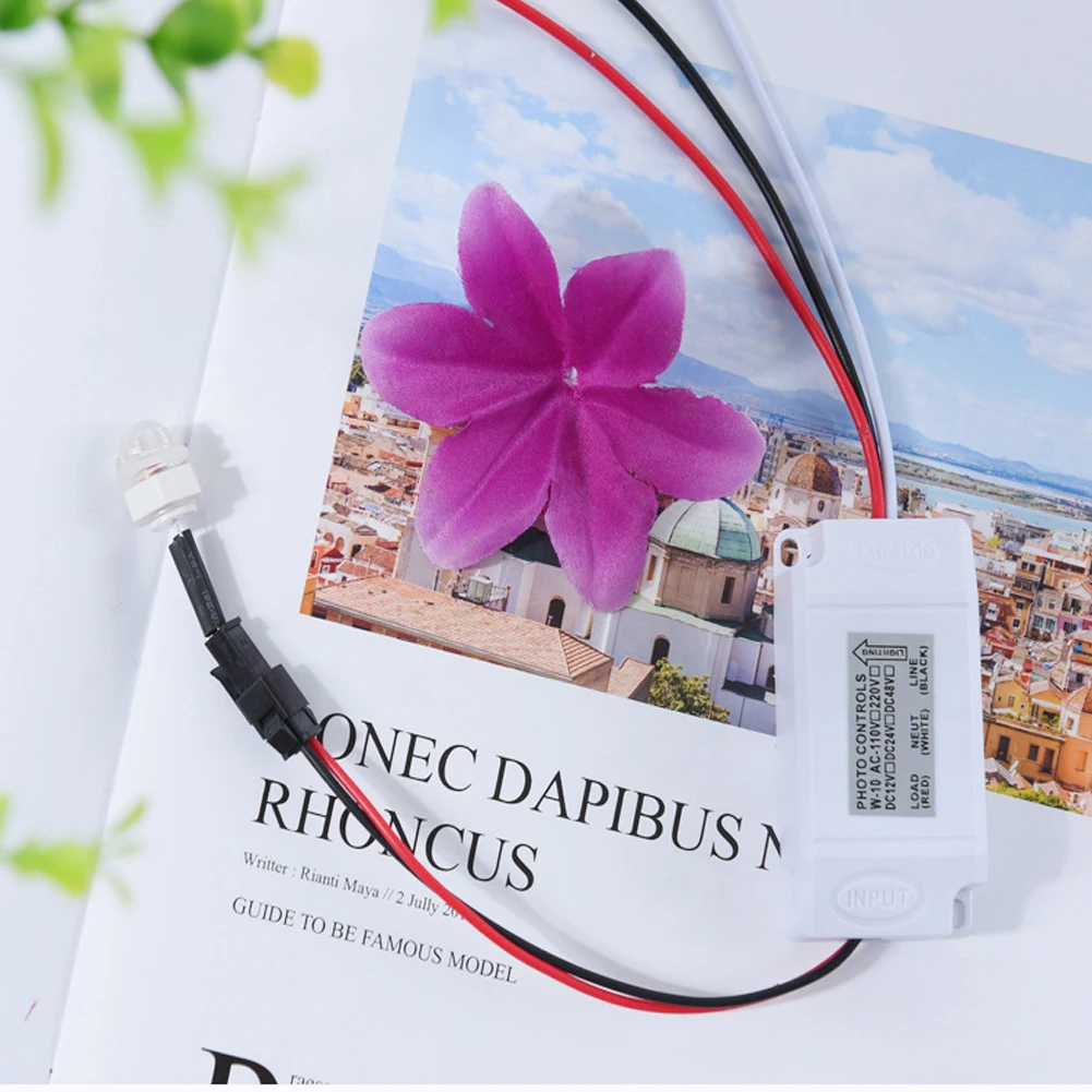 

IP44 DC12V 24V AC220V Mini Light Controlled Induction Switch Rainproof 25A 100W Delay Lamps Control Photo Sensor