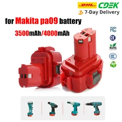 3500mAh/4000mAh for Makita 9.6V Battery Replacement Ni-MH Battery for Makita PA09 9120 9122 9134 9135 9135A Power Tool Battery
