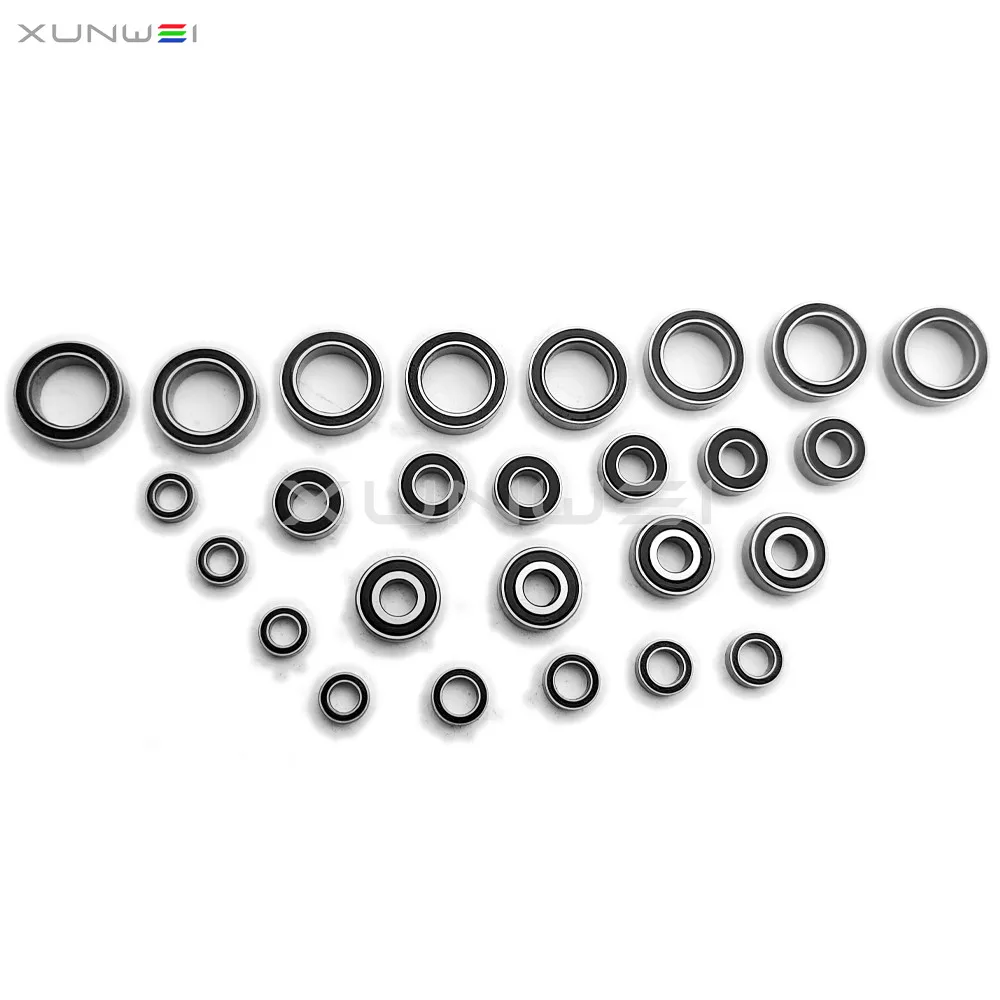 26pcs Complete Bearings Kit Chrome Steel for 1/10 Team Associated B74 B74.1 Team Kit Buggy Off-road RC Car