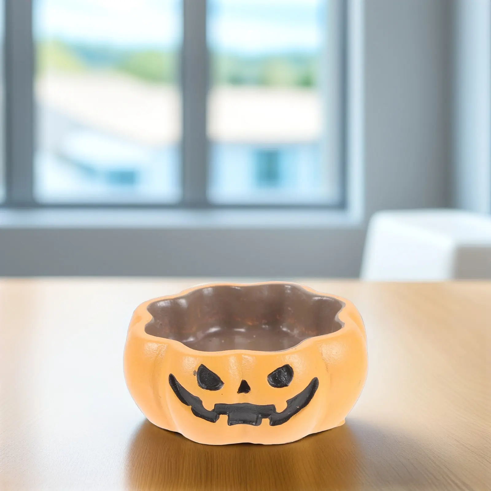 Pumpkin Shape Resin Reptile Food Dish Water Bowl Stable Non-Slip Easy Clean Feeder Container for Small Reptiles Gecko Lizard