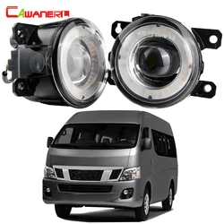 2 Pcs Car LED Angel Eye Fog Light DRL Daytime Running Lamp For Nissan Nv350 Urvan Caravan E26 2011 2012 2013 2014 2015 2016 2017