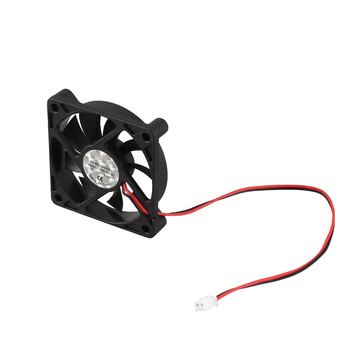 Boîtier de PC de bureau DC 12V 0,16 A 60mm, refroidisseur à 2 broches, ventilateur de refroidissement