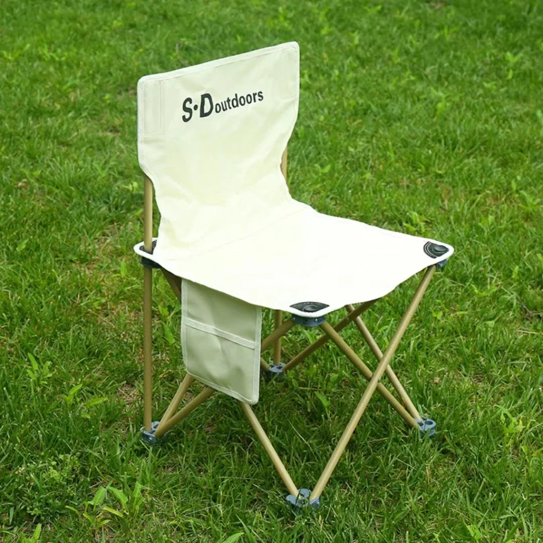 Yamato Visitors Hot Sale Pipe Collapsible Outdoor Folding Chair Leisure 43*43*72 Processing Customization Outdoor Folding Chair