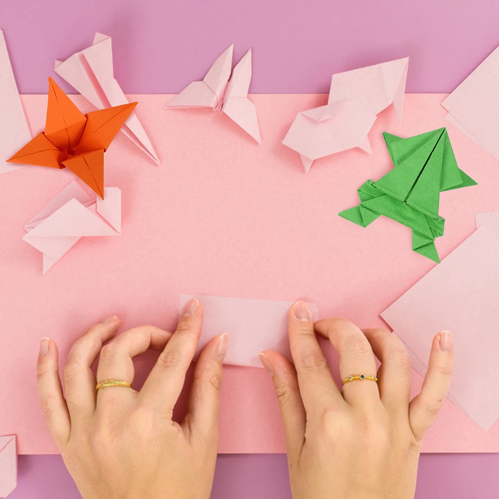 200 peças papel colorido origami criativo diy artesanato papéis fazendo material cartão criança