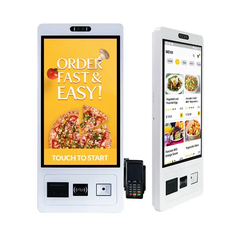 21.5 Inch 23.8 Inch LED Touch Screen All in One PC Kiosk with Floor Stand Self Service Terminal Support Win10 Win11 Android