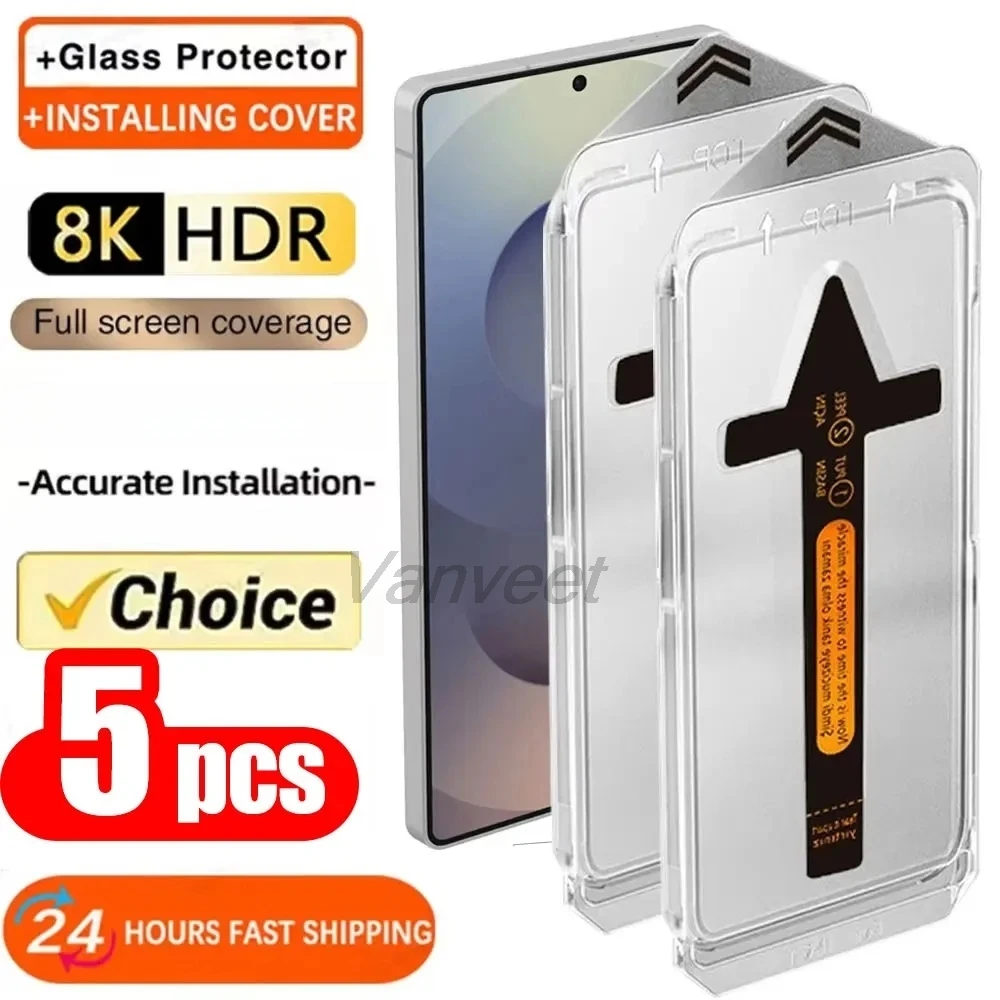 

1-5PCS HD Dust Free Screen Protector For iPhone 17 Pro Max 17 Pro 15 16 17 13 14 12 11 X XR Air 14 Plus XS Max Easy Installation