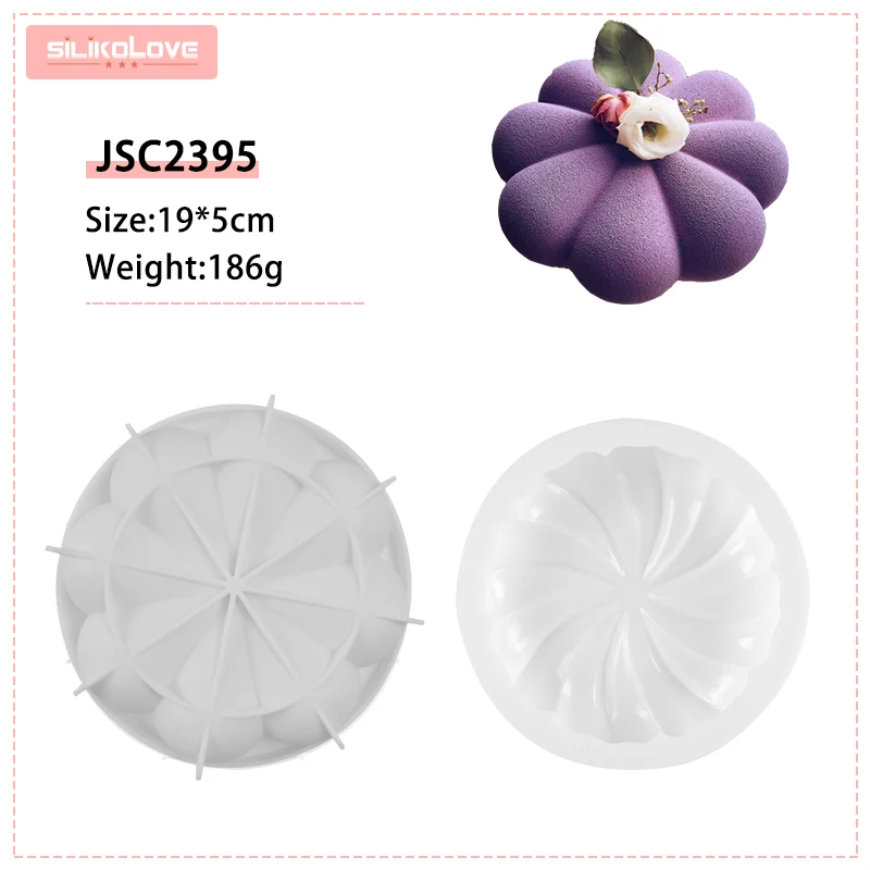 SILIKOLOVE Flower Mousse Cake Mold Silicone Pastry Mould for Baking Pan Desserts Sugarcraft Tools