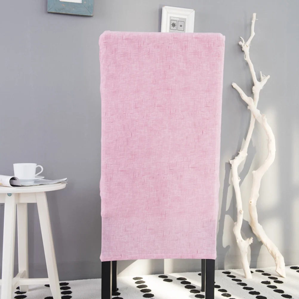 

1Pcs Elastic Chair Cover Polyester Stretchy Protective Case for Wedding Party Office Banquet Dining Chair Pink