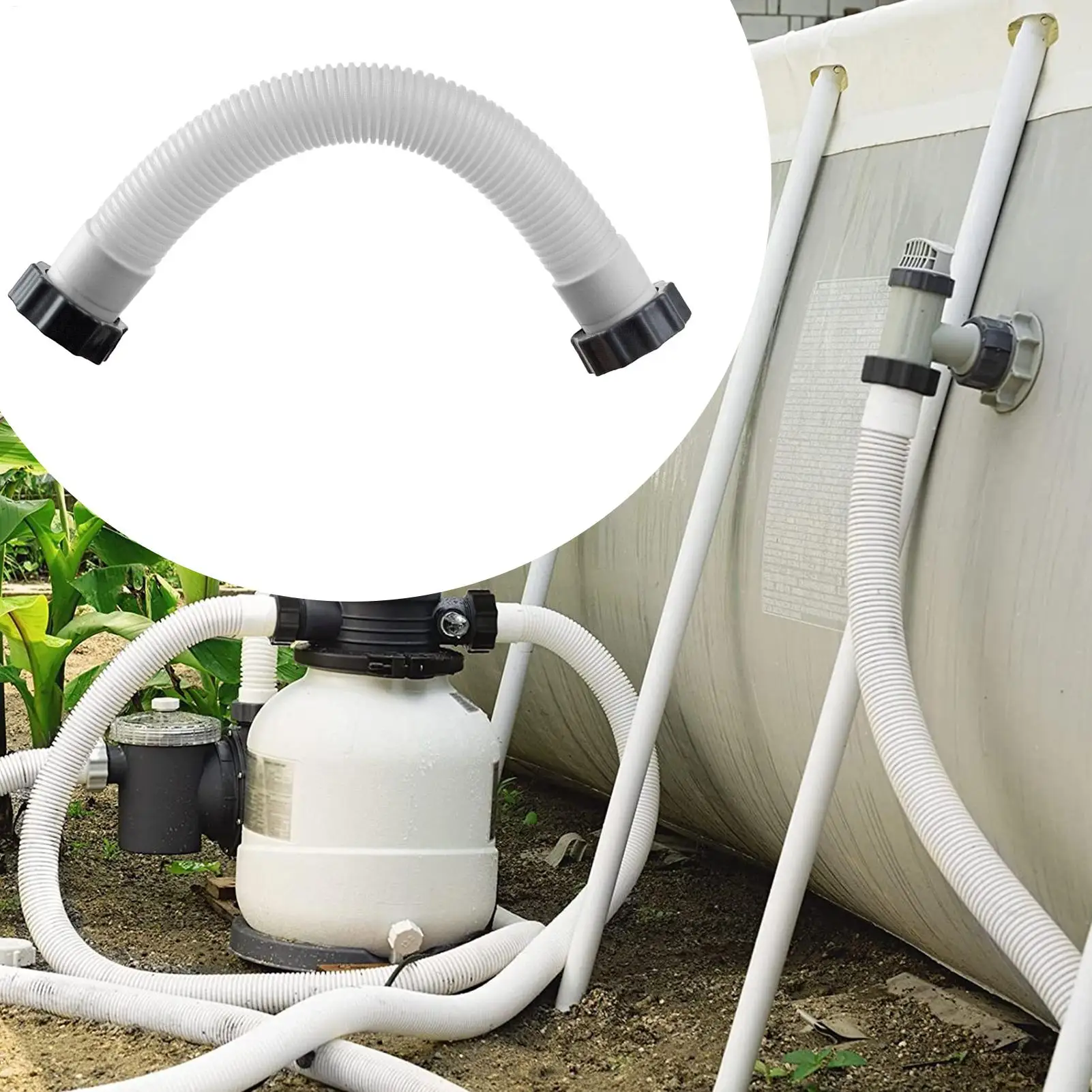 

Pool Pump Hose Pool Hoses For Upper Ground Pools 1.5inch Connection Pipe Parts For Swimming Sand Saltwater Systems Ground Patio