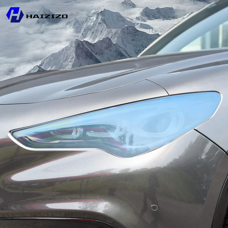 

For Alfa Romeo stelvio 2021-2024 Smoke Black Car Headlight Protective Film TPU Anti-Scratch Vinyl Wrap Kit for Auto Light Custom
