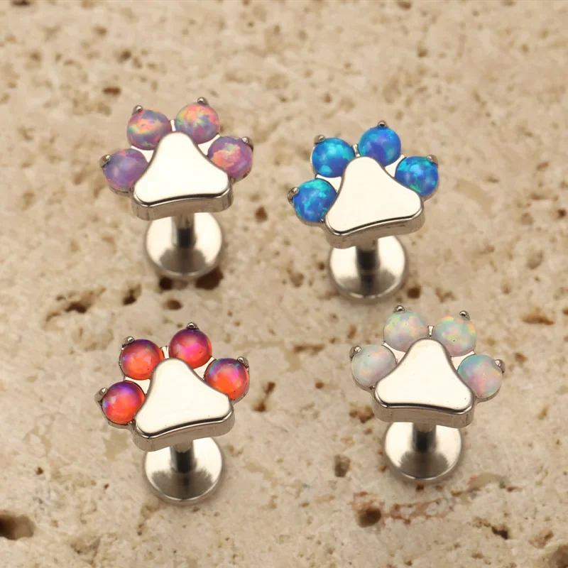 ZOOR G23 التيتانيوم القط مخلب Labret ثقب الشفاه مسمار الزنمة القرط الأذن مربط تشيكوسلوفاكيا الغضروف اللولب ميدوسا مونرو F136 مجوهرات للجسم #3