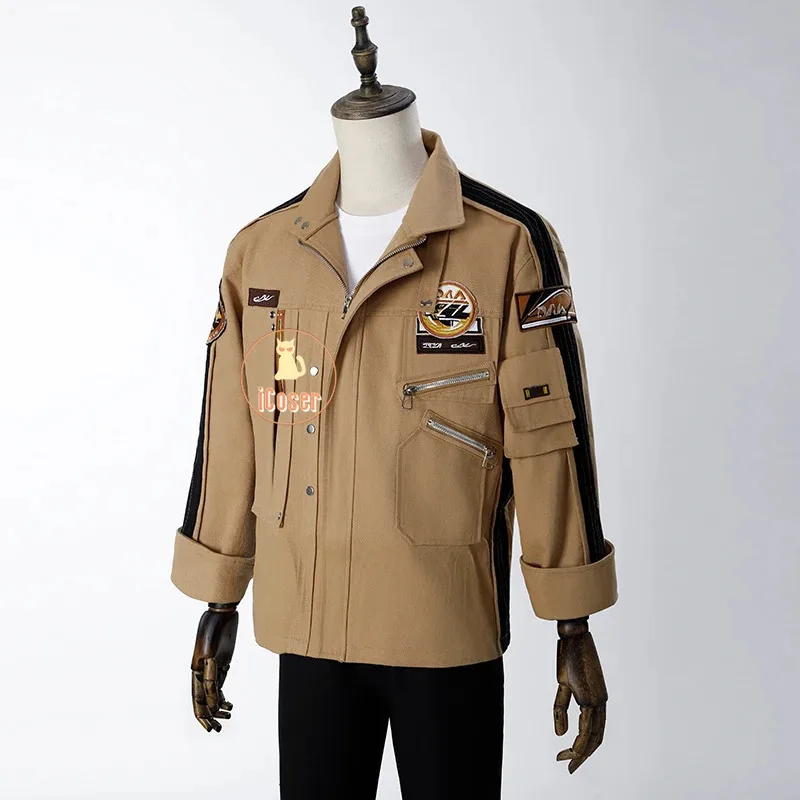 Love and Deepspace Caleb Cosplay Costume Wig Brown Flying Jacket Supersonic Uniforms Halloween Party Women Men Carnival Outfit