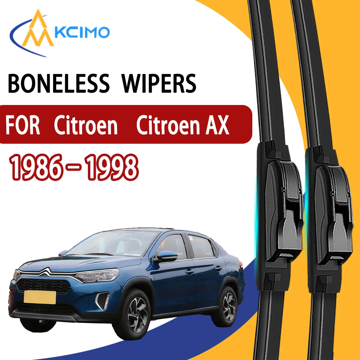

2Pcs Front Windshield Wiper Blades For Citroën Citroën AX 1986–1998 Windscreen Window Car Accessories