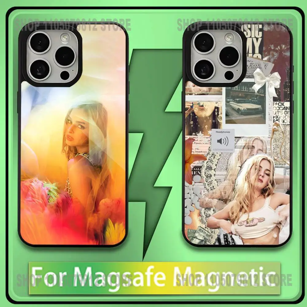 

Addison Rae Phone Case For iPhone17,16,15,14,13,12,11,Plus,Pro,Max,Mini Soft Magesafe Magnetic Wireless Charge