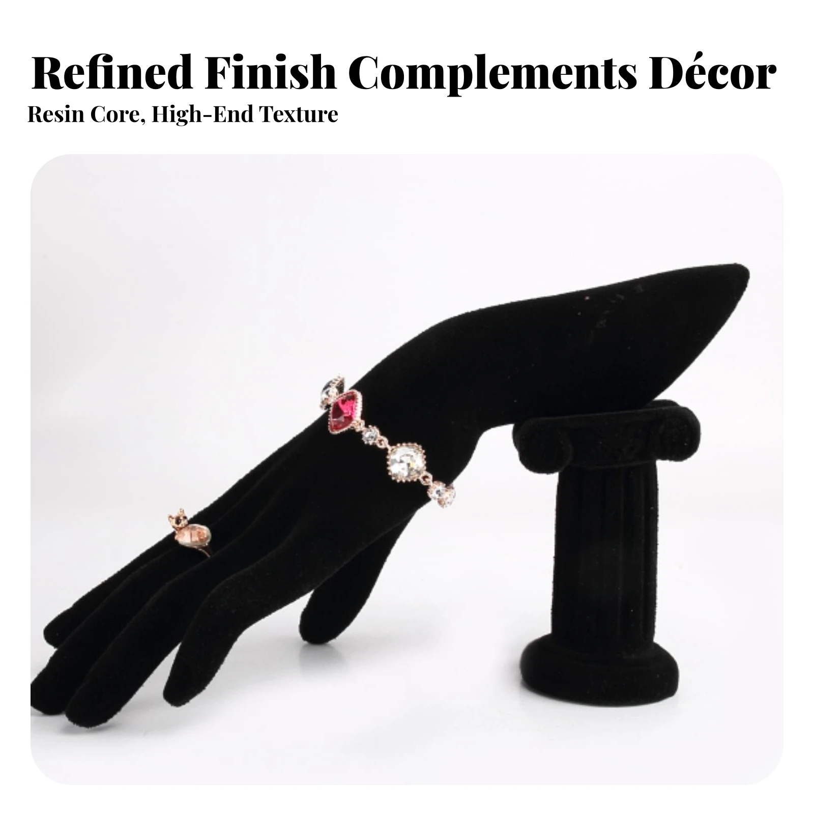 Hand-Shaped Jewelry Display Stand Versatile Hand-Shaped Jewelry Display Holder Practical Stylish for Vanity, Dresser