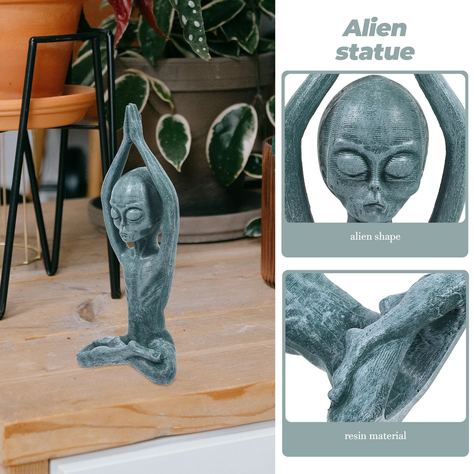 

1pc Yoga Home Funny Office Desk Decoration Bookshelf Resin Figure Ornament Statue Resin Craft Figurines