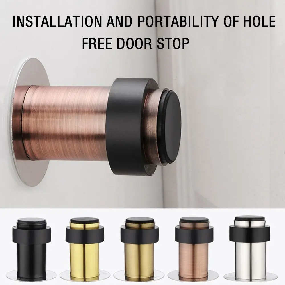 Bedroom Anti Collision Strong Suction Silicone Door Stopper Doorstop Wall Protectors Floor Holder