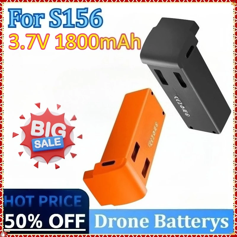 

Newly Upgraded 3.7V 1800mAh High Quality Replacement Drone Battery for S156 RC Quadcopter Battery Accessory Parts Fly 15min Time
