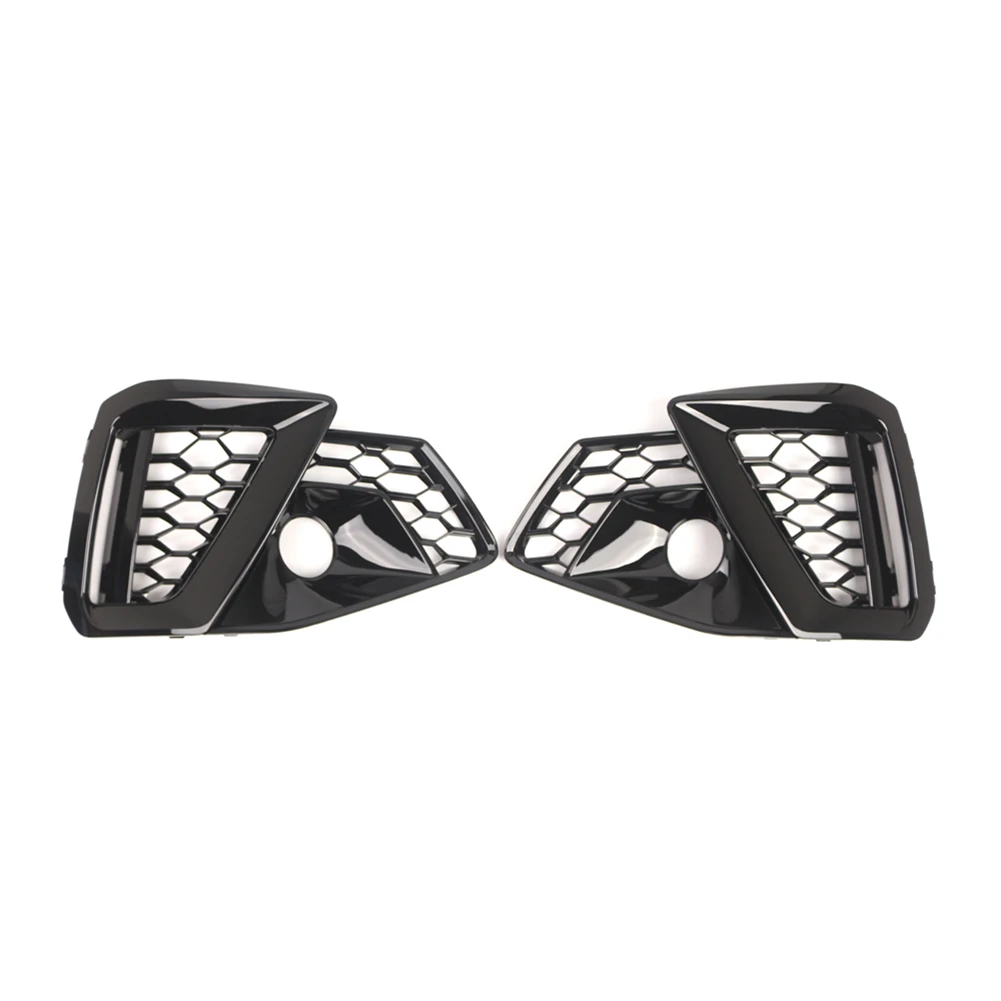 

Front Bumper Hole Grille Cover Pair for For A4 S4 B9 2020 2024 Replacement 8WD807681AM 8WD807682AM for Front Bumper