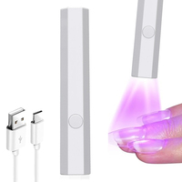 Portable Handheld Mini Nail Lamp For All Gel Polish Quick Dry USB Nail Dryer Machine UV LED Nail Lamp Mini Flashlight Pen