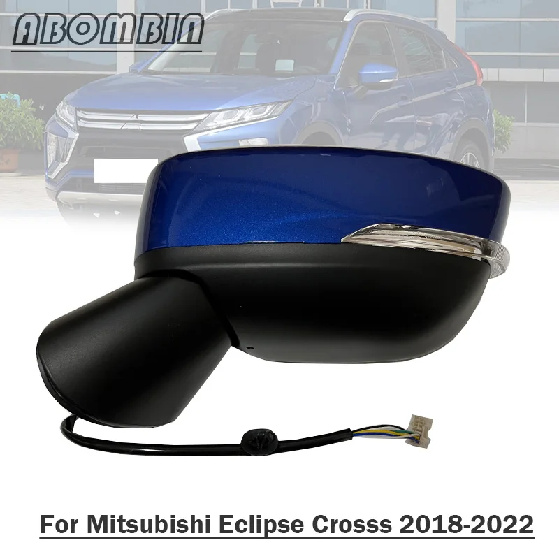 Side Rearview Mirror Assembly Turn Light Assy For Mitsubishi Eclipse Crosss 2018 2019 2020 2021 2022 Manual Fold Without Camera