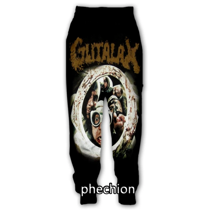 

phechion Men/Women Gutalax Rock Band 3D Printed Casual Pants Fashion Streetwear Men Loose Sporting Long Trousers F33