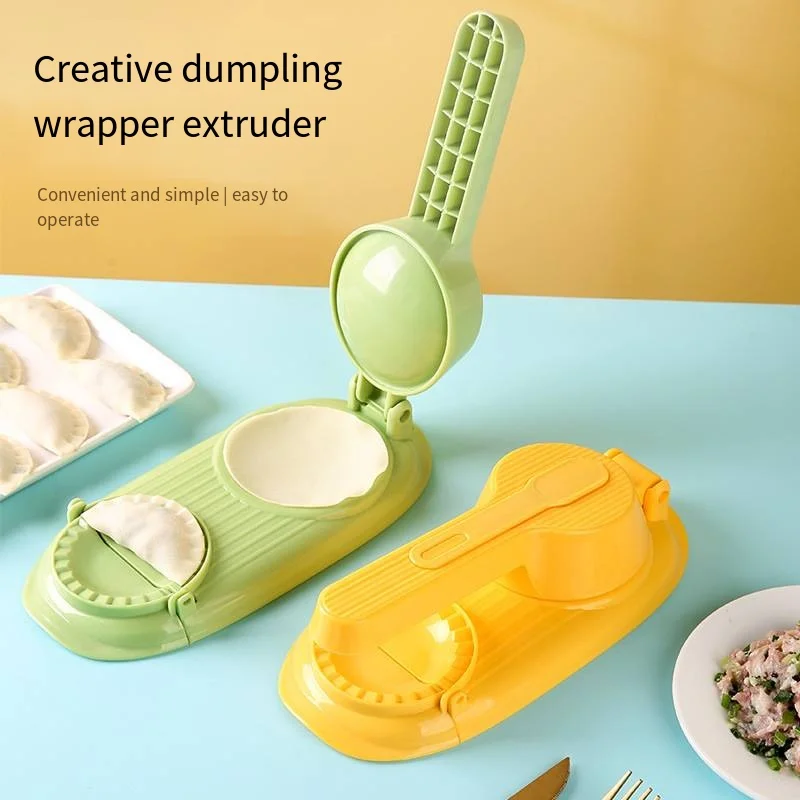 Manual Dumpling Press, Skin Maker, Dumpling Maker, Jiaozi Mould, Household Pastry Baking Machine, Kitchen Accessories, 2 in 1