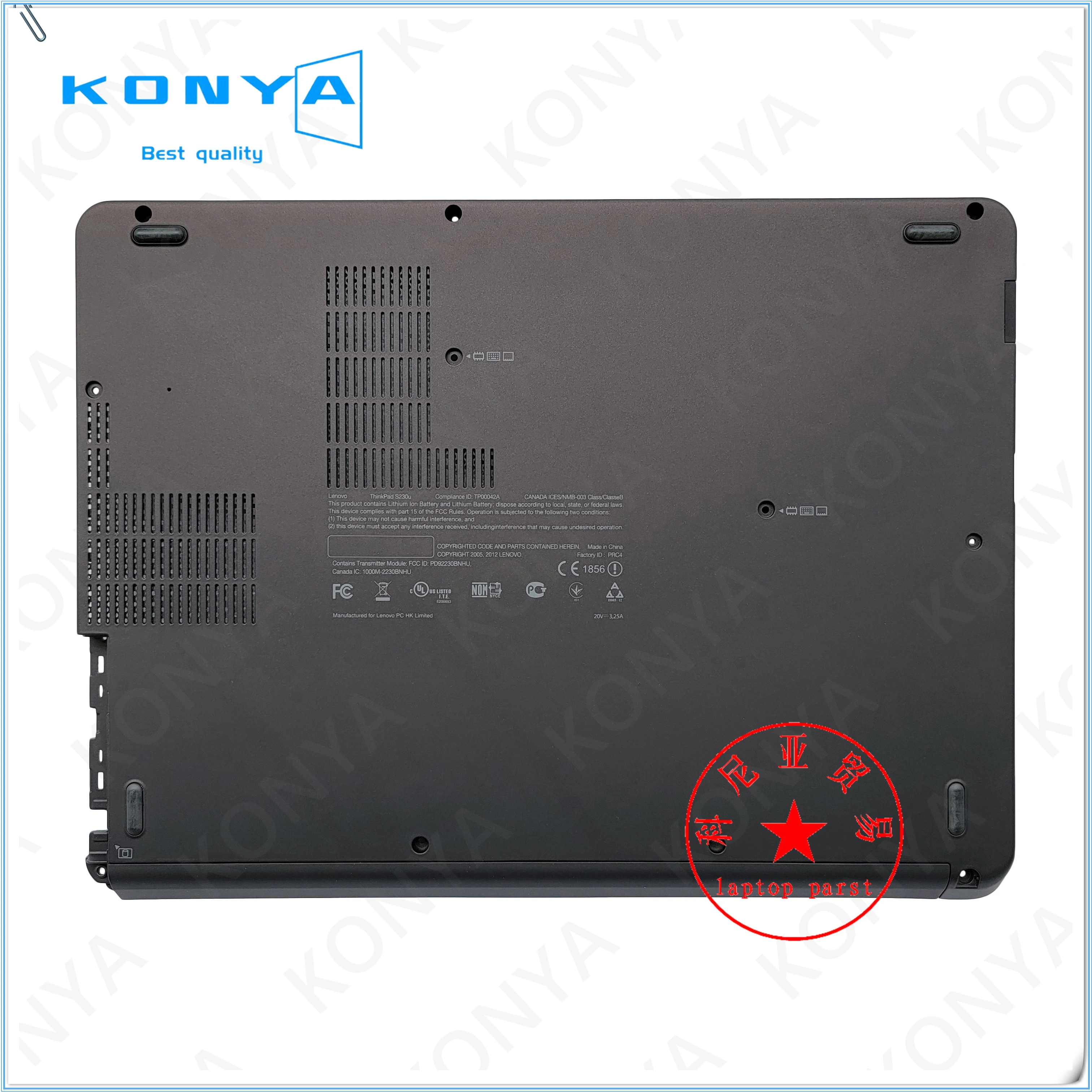 

Новая Оригинальная Нижняя крышка для ноутбука Lenovo ThinkPad S230U Twist Series, нижняя крышка корпуса 04Y1564 AM0RP000120