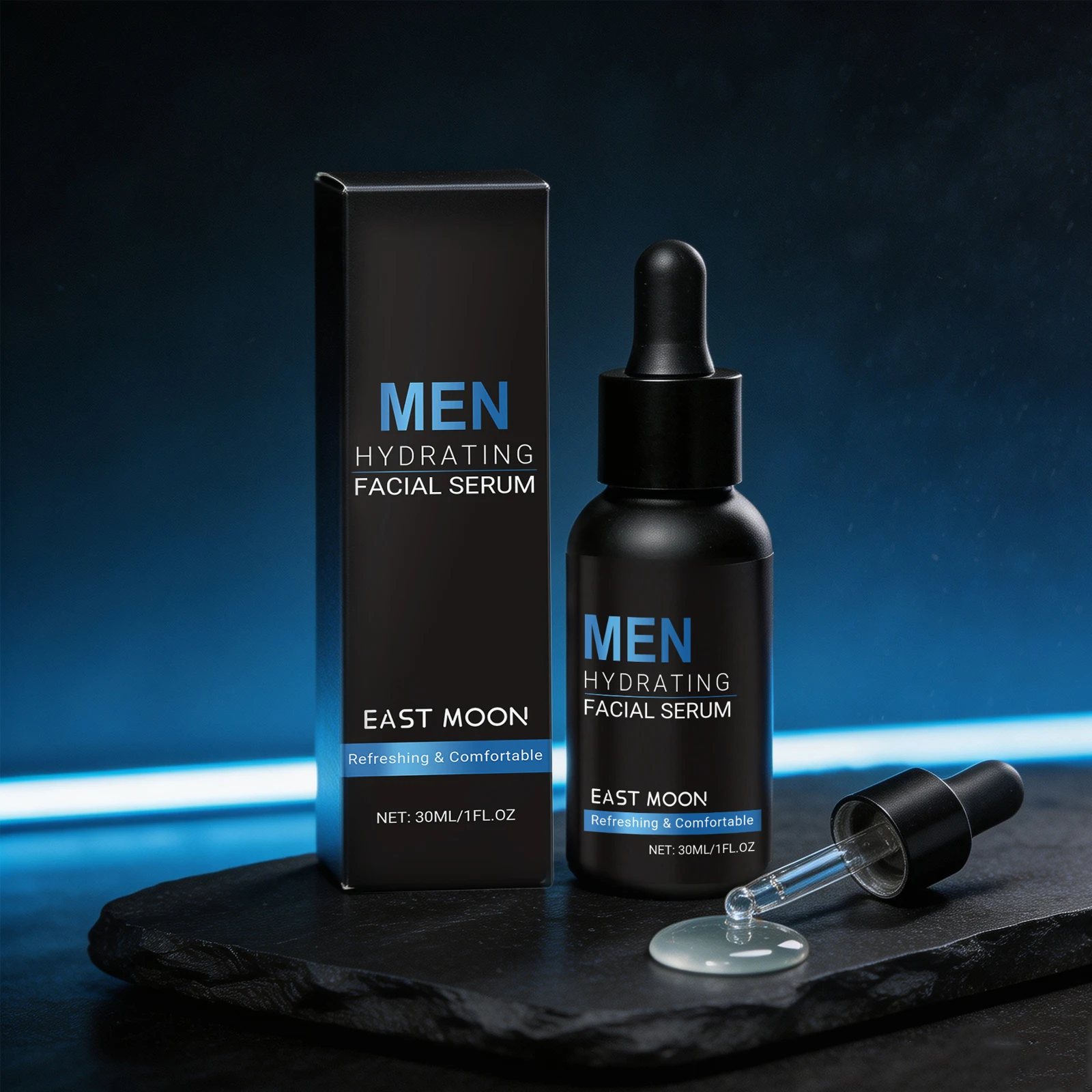 East Moon Man Face Serum Vitamin For Glowing Skin Care Reduce |Fine Line Moisturize Relief Pore Shrinking Natural Firming Serum