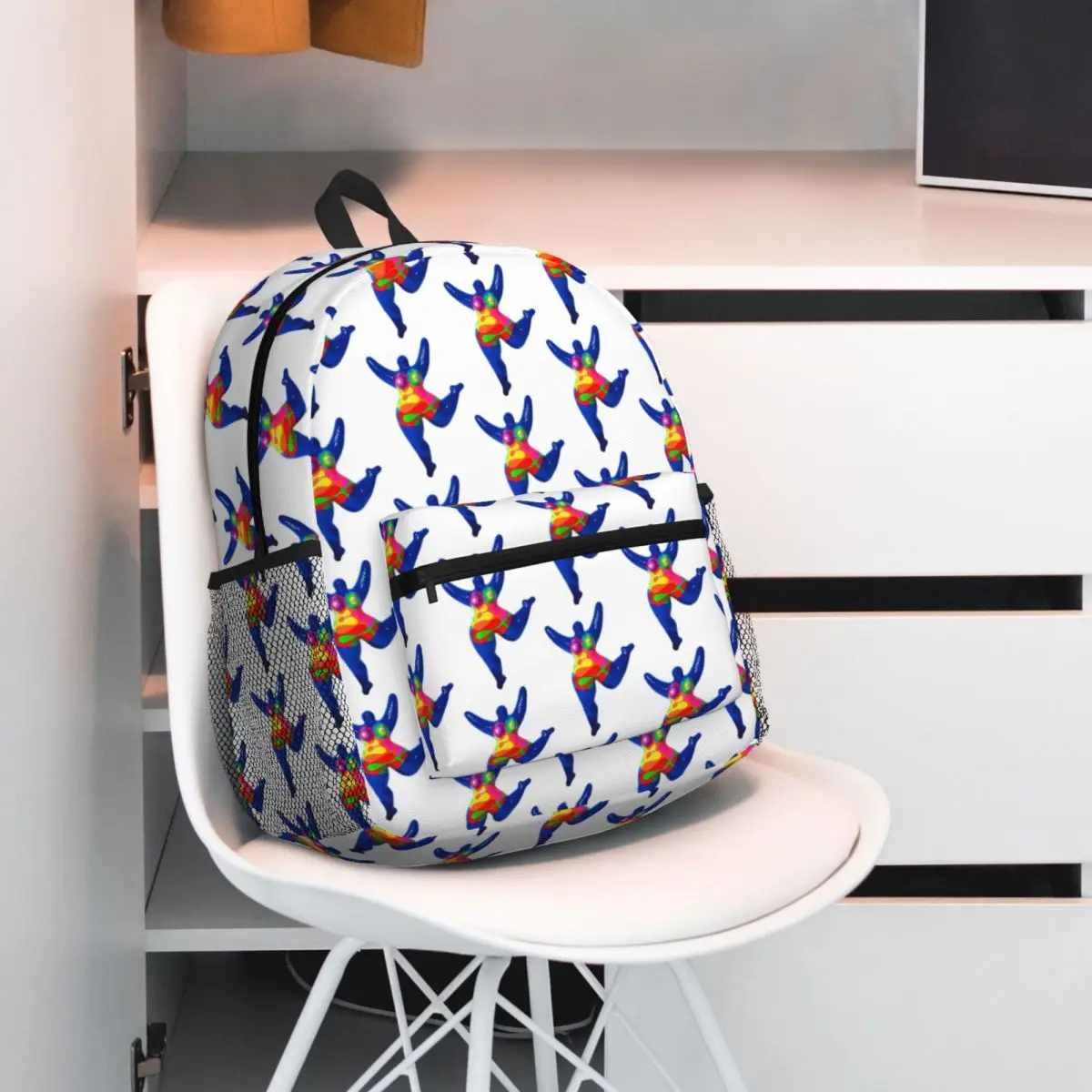 Blue Nana Biriney Tribute To Niki De Saint Phalle Backpack Daypack Large Capacity Kid BookBag School Bag Shoulder Bags Men Women