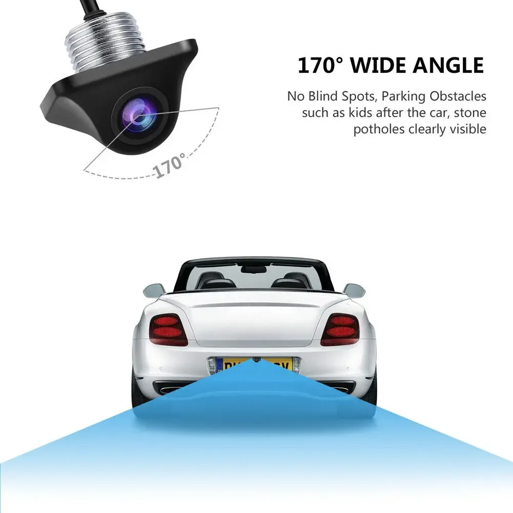 Wireless Car Backup Camera Easy Installation, 4.3\'\' Rear View Monitor With Night Vision Camera Kit For Car Pickup Truck Minivan