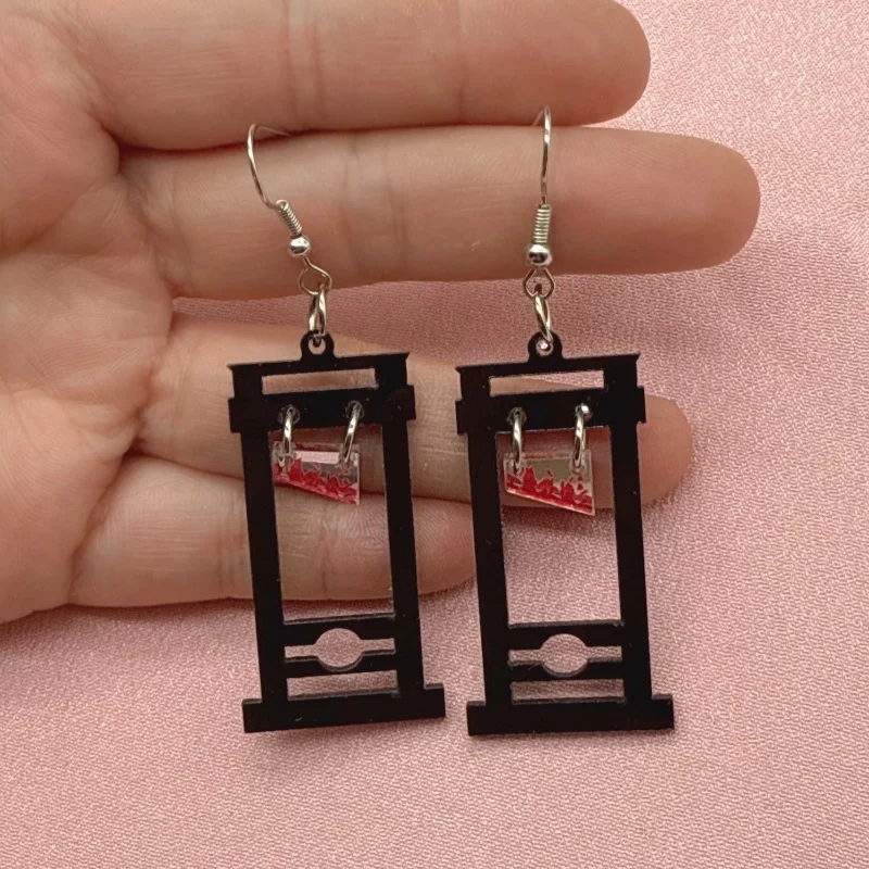 1 pair of acrylic Halloween knife earrings, women's earrings, the best choice for gifts