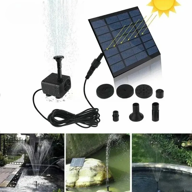 

12W Mini Solar Fountain Pump Panel Kit for Garden Pool Bird Bath Outdoor Indoor Water Feature Decoration