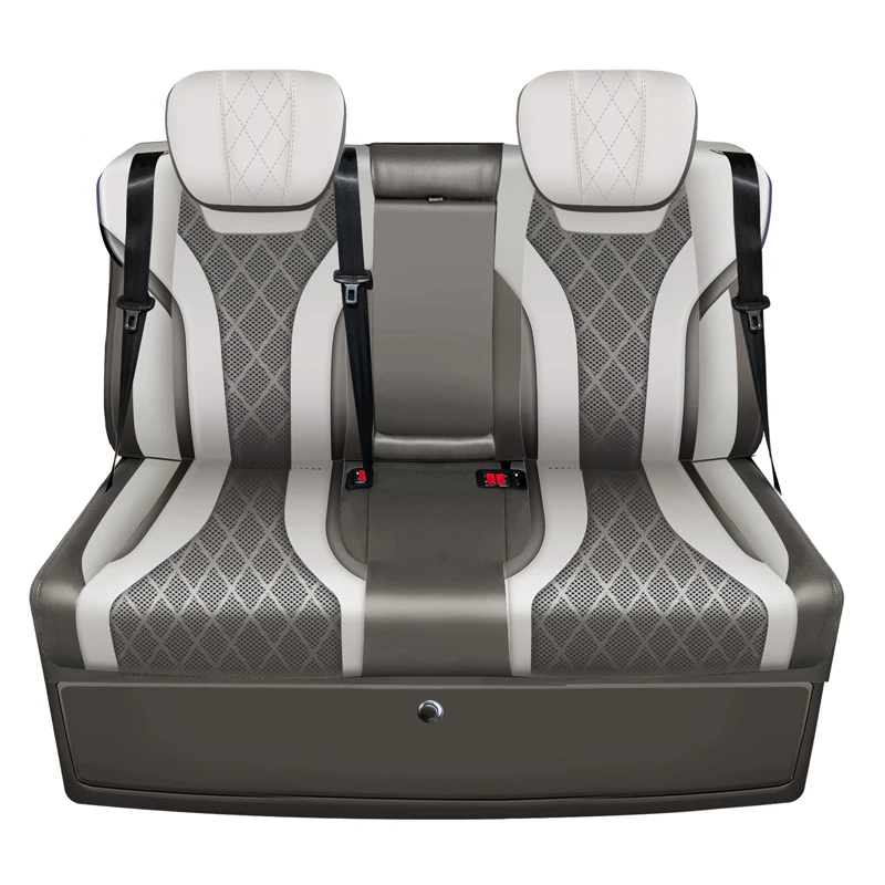 CTZY057 Luxury Auto 3-Person Bench Seats Factory Modification Leather Car Seats for  Van Back Row Model Alphard