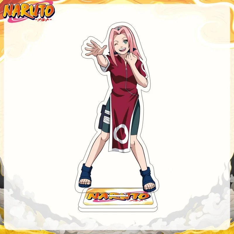 Japanese Naruto anime star peripheral acrylic Dali brand double-layer desktop ornament toy doll 15CM   birthday gift