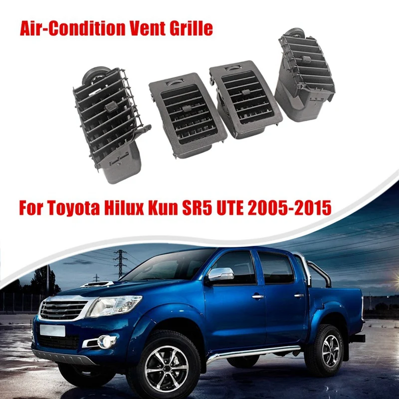 

1 Set Interior Air-Conditioner Grill A/C Vent Grille For Toyota Hilux Kun SR5 UTE 2005-2015 Fortuner Accessories