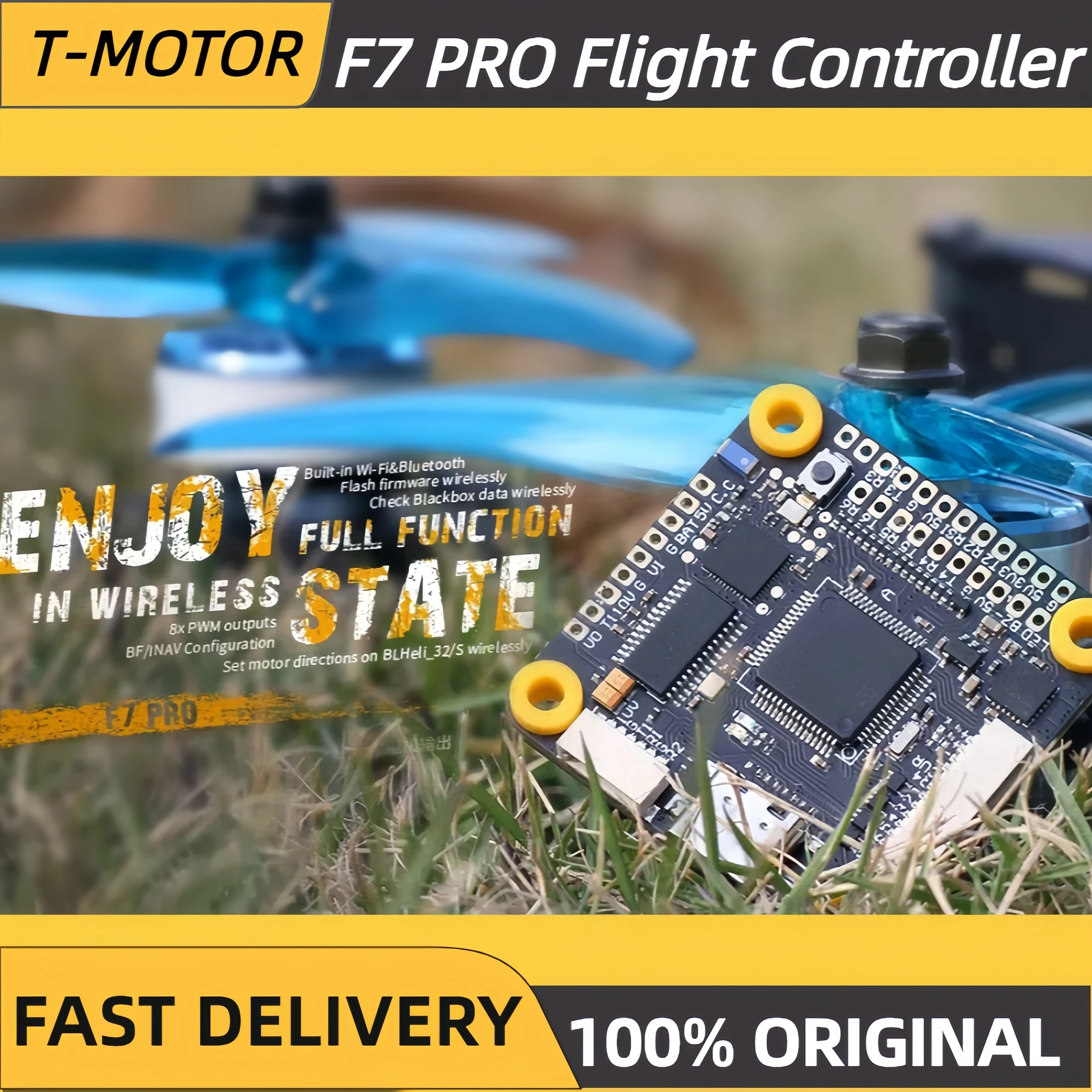 T-Motor F7 Pro Full Function 30x30 Flight Controller with Wifi & Bluetooth, FC For RC Racing Drone FPV Fit DJI Units