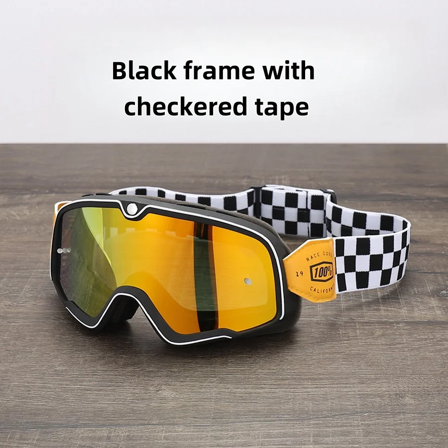 Vintage Harley Motorcycle Goggles off-road Riding Windscreen Anti-Fog Glasses Skiing Helmet Goggles Accessories for Outdoors