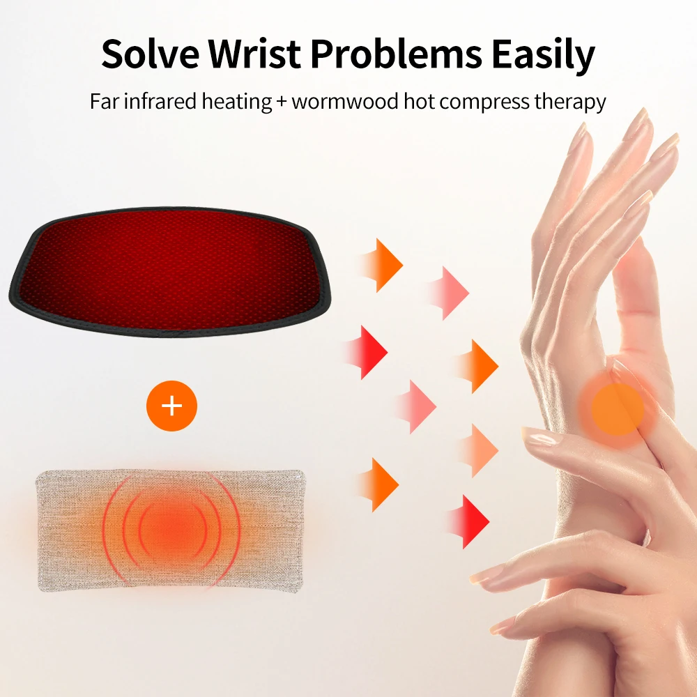 Electrically Heated Wrist Support sleeve Adjustable Wrist guard Breathable Strap Sports and Hand Joint Protection Tool  ﻿