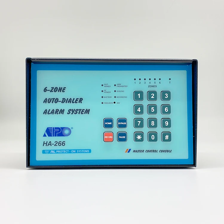 Wired Alarm System Home Security 6-Zone Mini Size Smart Burglar Alarm System with Auto-Dialer