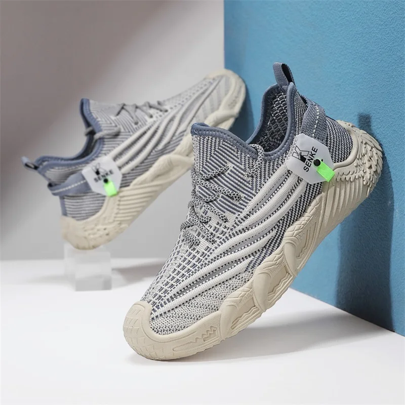

Men Flying Weave Breathable Sneakers Four Seasons Wear Student Trendy Shoes Fashion All-match Casual Sports Running Shoes