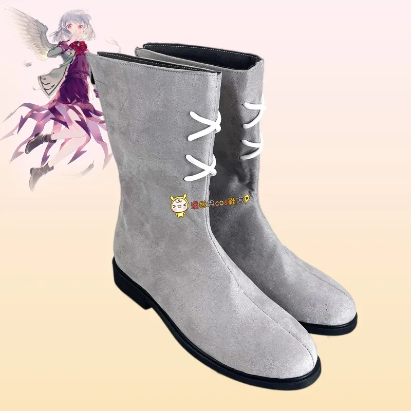 Проект Touhou Kishin Sagume Обувь для косплея Аниме-сапоги ручной работы из искусственной кожи Проект Touhou Kishin Sagume Обувь для косплея Аниме-сапоги ручной работы из искусственной кожи