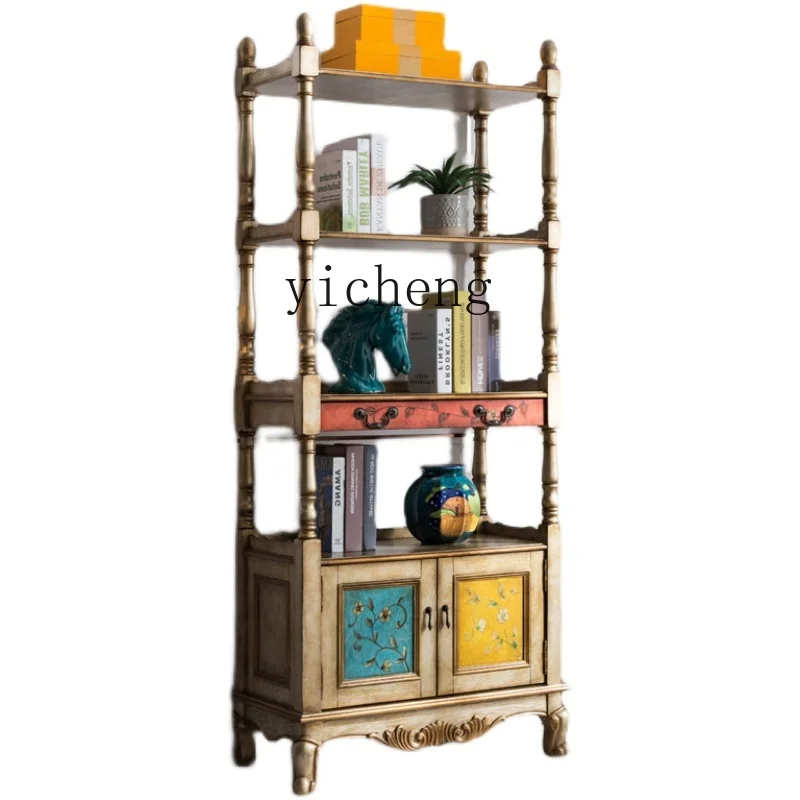 

YY1 Bookshelf Floor Storage Rack Storage Rack Living Room Multi-Layer Shelf Painted Wall Boycase