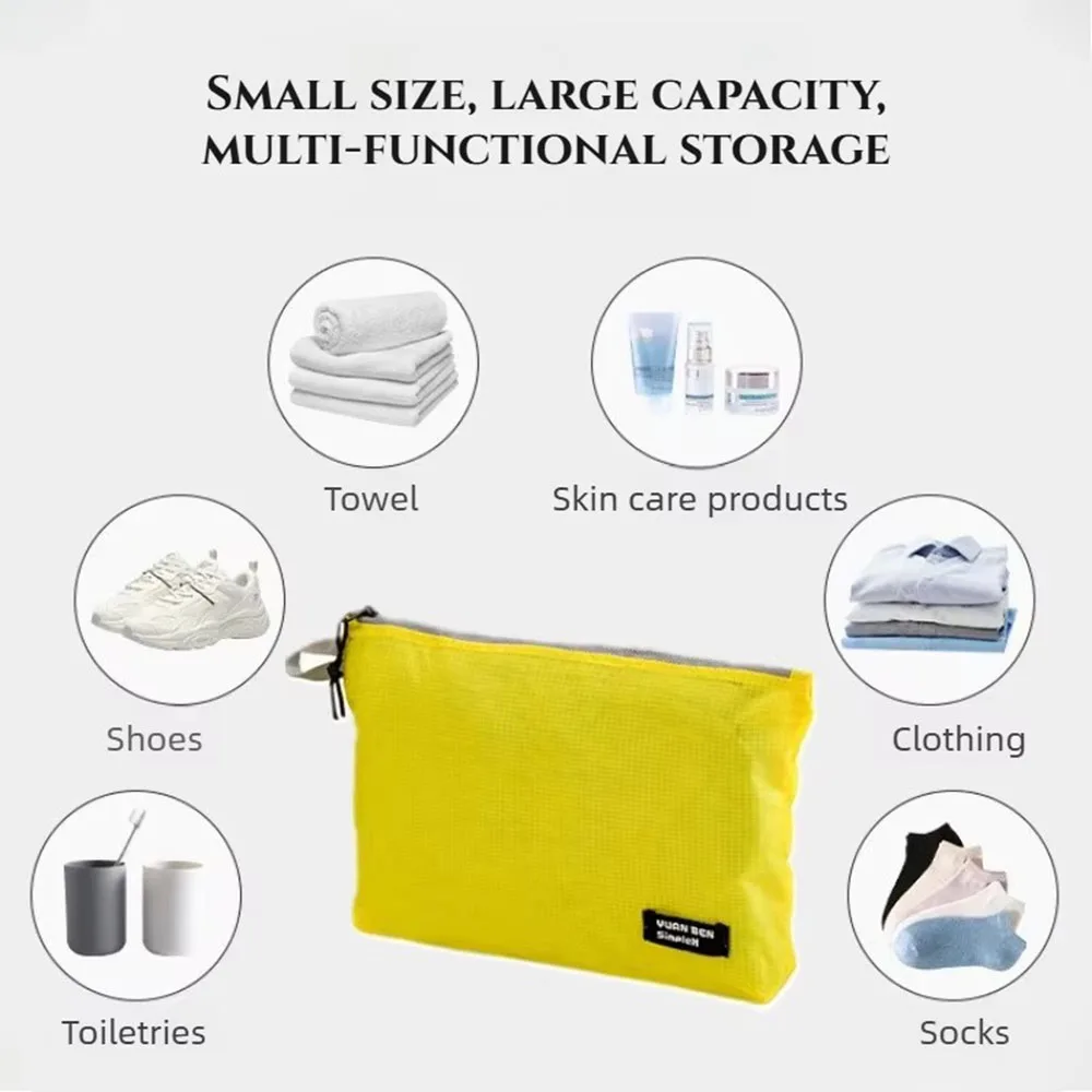 Portable Organiser Bag Waterproof Ultralight Multifunctional Travel Storage Cosmetics Toiletries Clothing Underwear Storage Bag image 5