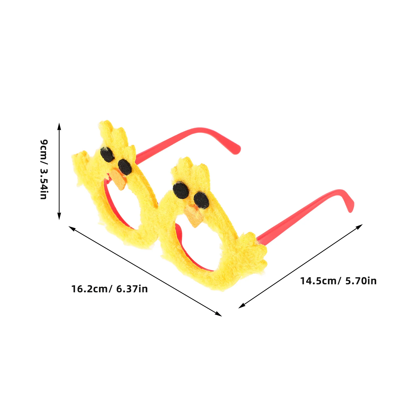 Easter Chick Glasses Reusable Sunglasses Themed Favors Eater Photo Booth Props Kids Eyeglasses for Party Decoration Cartoon